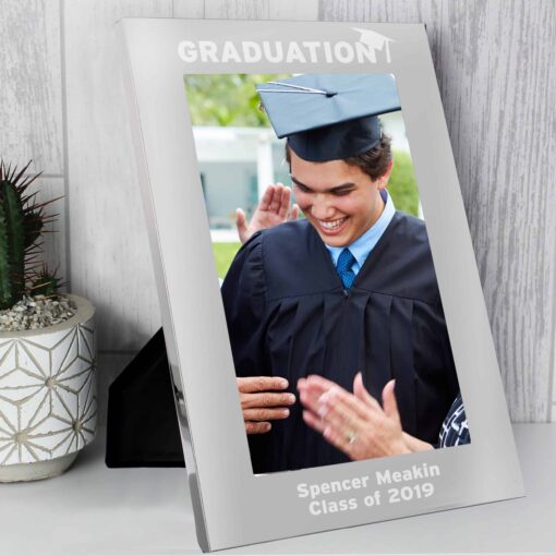 Personalised Graduation 7x5 Silver Photo Frame