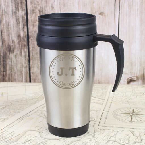 Personalised Monogram Travel Mug