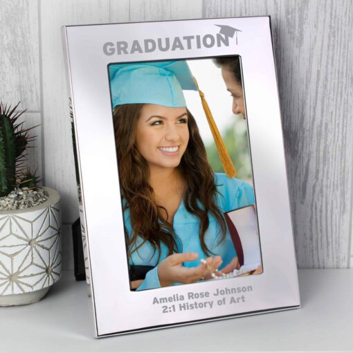 Personalised Graduation 4x6 Silver Photo Frame