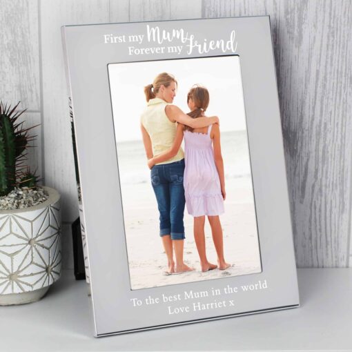 Personalised First My Mum 4x6 Silver Photo Frame