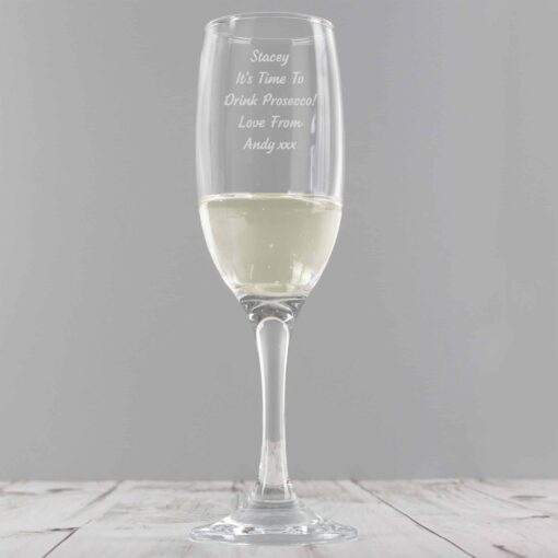 Personalised Any Message Prosecco Flute