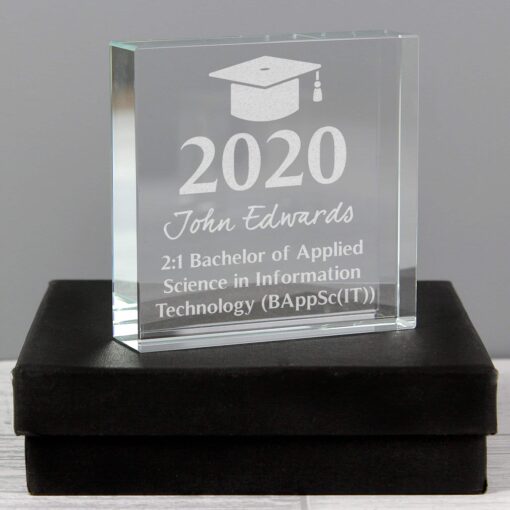 Personalised Graduation Large Crystal Token