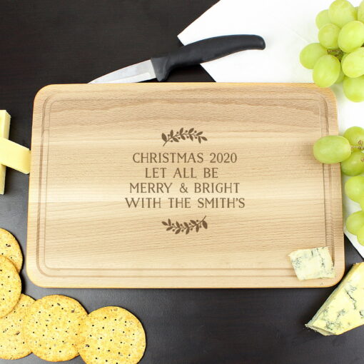 Personalised Wreath Chopping Board