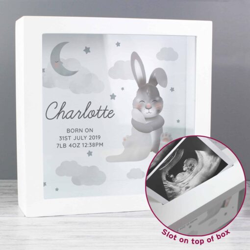 Personalised Baby Bunny Memory Keepsake Box