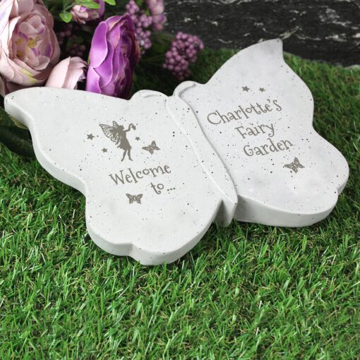 Personalised Fairy Garden Butterfly Ornament