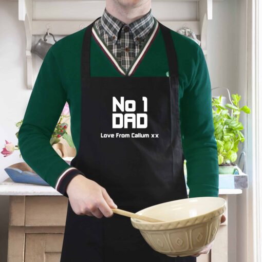 Personalised No1 Dad Apron