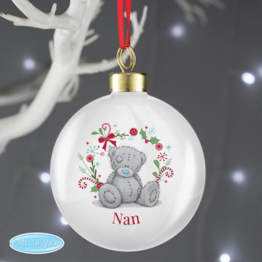 Personalised Me To You 'For Nan, Grandma, Mum' Christmas Bauble