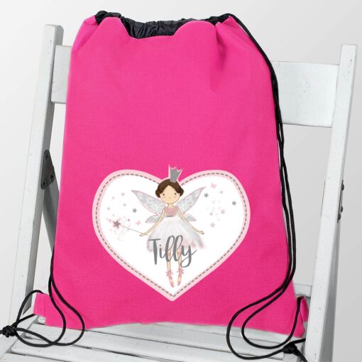 Personalised Fairy Princess Swim & Kit Bag