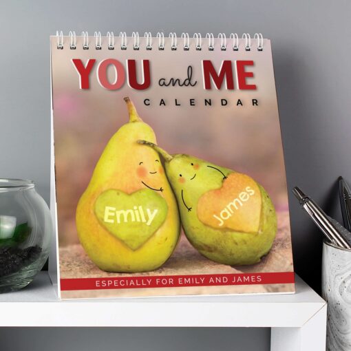 Personalised Couples Desk Calendar