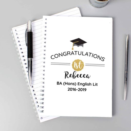 Personalised Graduation A5 Notebook