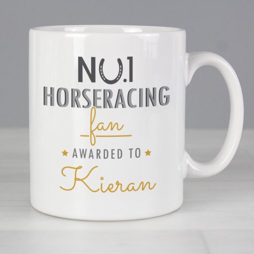 Personalised No.1 Horseracing Fan Mug