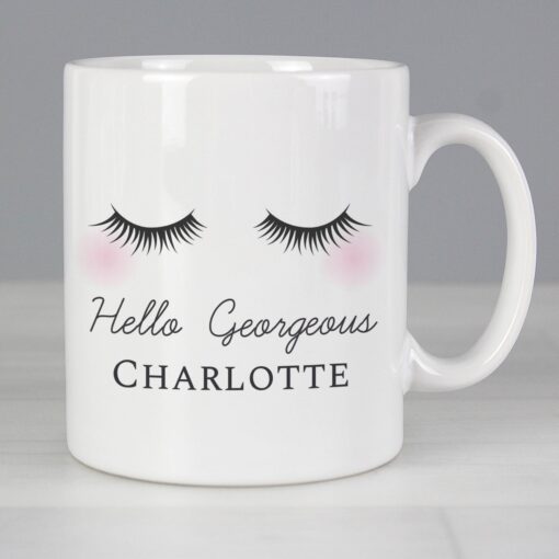 Personalised Eyelashes Mug