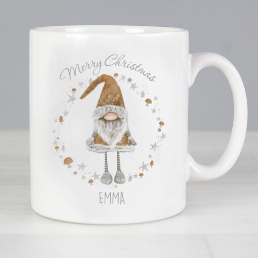 Personalised Scandinavian Christmas Gnome Mug