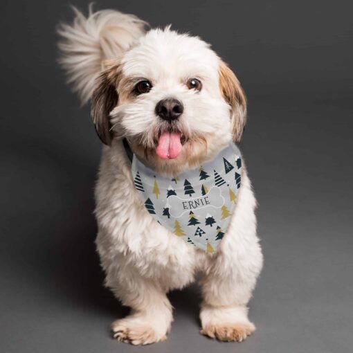 Personalised Christmas Tree Dog Bandana