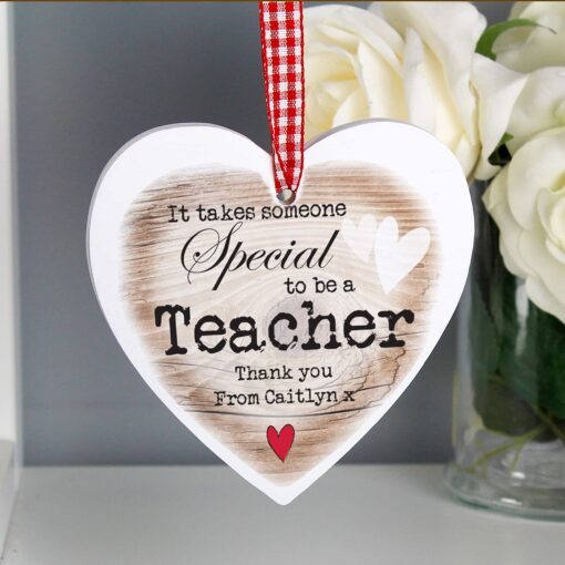 Personalised Someone Special Wooden Heart Shaped Decoration