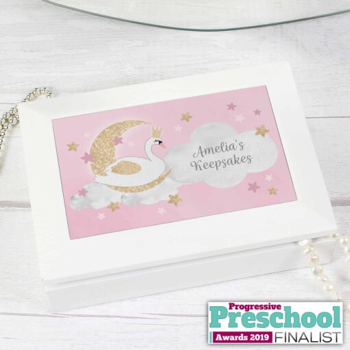 Personalised Swan Lake Jewellery Box