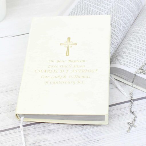 Personalised Gold Companion Holy Bible - Eco-friendly