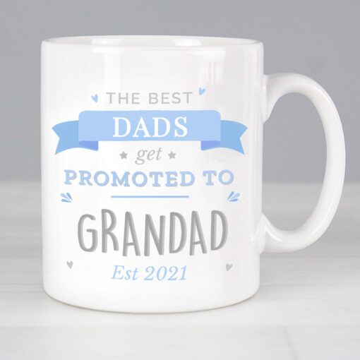 Personalised Blue 'Promoted to' Mug