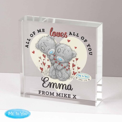 Personalised Me to You Valentine Crystal Token