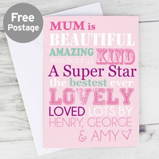 Personalised 'She Is' Card