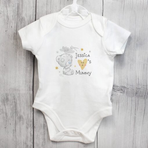 Personalised Tiny Tatty Teddy I Heart 0-3 Months Baby Vest
