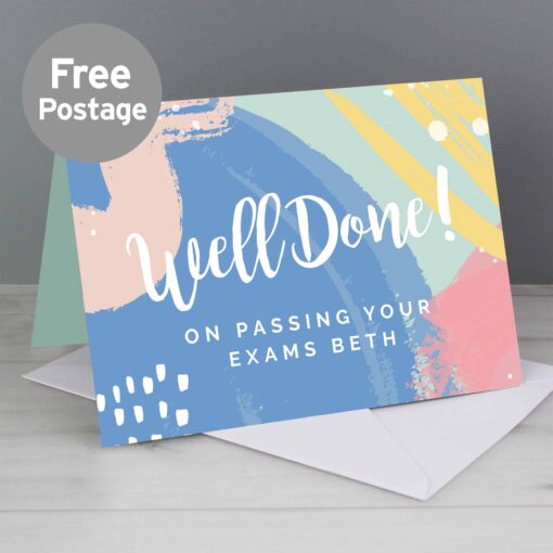 Personalised 'Well Done' Card