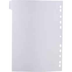 5 Star A4 Multipunched White 10 Part Subject Dividers