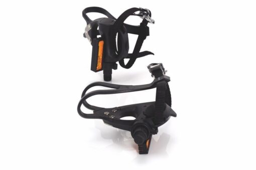 XLC Bicycle Road Pedal with Clips and Toe Straps PD-R01