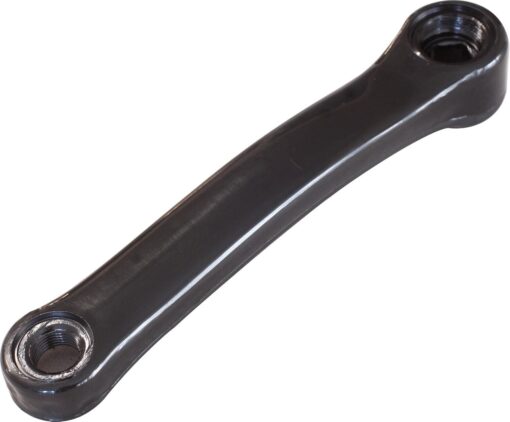 Acor Steel Left Hand Crank  Diamond Hole 170mm Black Plastic Coated Steel