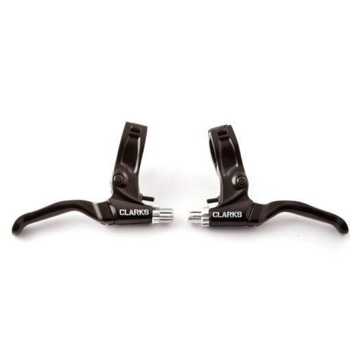 Clarks V-Brake Levers - Left & Right (Pair) Black Alloy