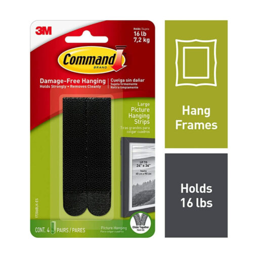 Command Large Picture Hanging Strips 17206BLK