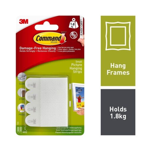 Command Small Picture Hanging Strips 17202