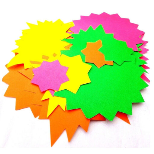County Florescent Shaped Cards Multi-Packs