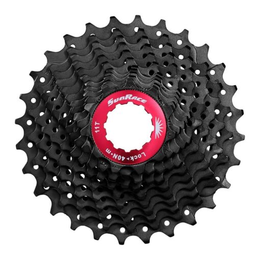 SunRace CSRX0 10-Speed Cassette 11-28T, 11-32T Black/Red