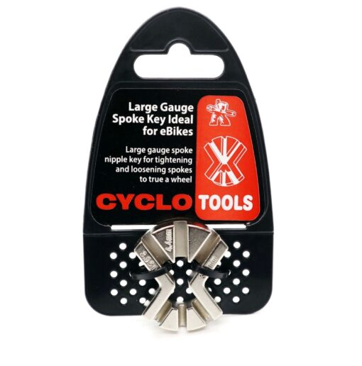 Cyclo Large Gauge Spoke Key for eBikes 3.7, 3.96 and 4.4mm