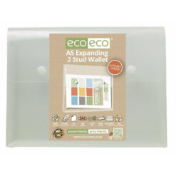 eco eco A5 Expanding 2 Stud Wallets Pack of 5