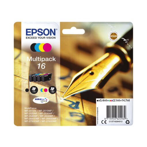 Epson 16 CMYK Ink Cartridge Multipack C13T16264012