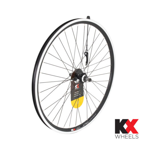 KX MTB 26" Doublewall Q/R Wheel Rim Brake Front or Rear Screw-On, Silver or B...