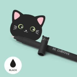 Legami Erasable Gel Pen Cat + 3 Black Refills