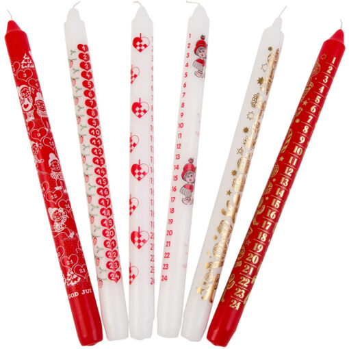 Morgan's Direct Christmas Countdown Advent Candle Tapered 30cm