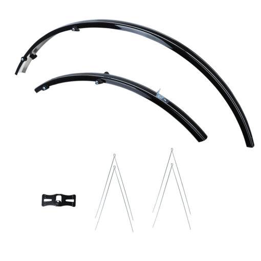 Oxford 700c/27'' Standard Bicycle Narrow 31mm Mudguards Black