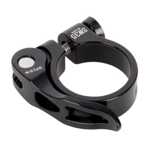 Oxford Seat Clamp Quick Release Alloy 31.8mm or 34.9mm Black