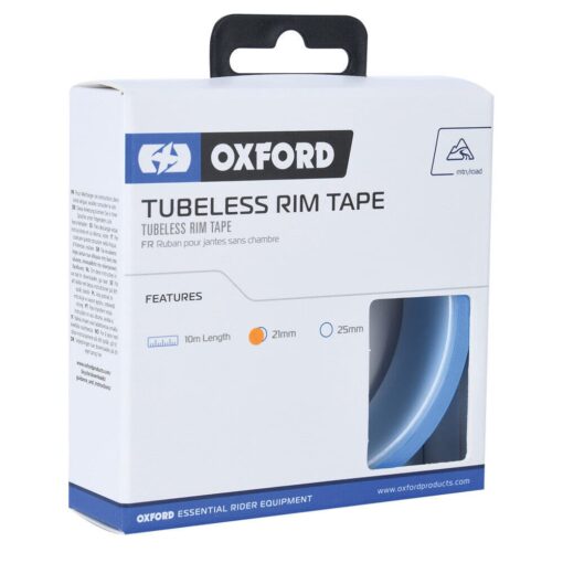 Oxford Tubeless Rim Tape 21, 25, 27 or 29mm x 10 Metres