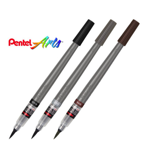 Pentel Colour Brush Pigment Pen XGFP