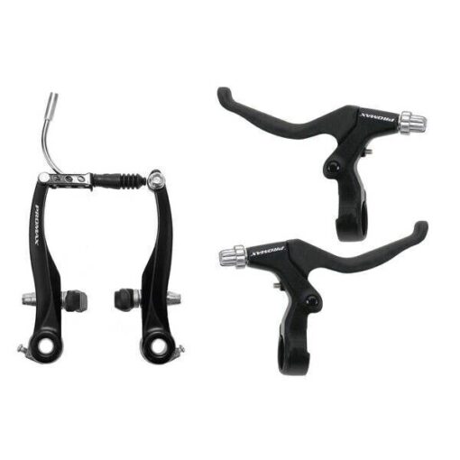 Promax Complete V-Brake Set Black with Levers and Calipers