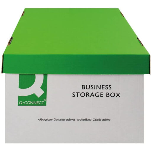 Q Connect Cardboard Storage Box Heavy Duty Pack of 10