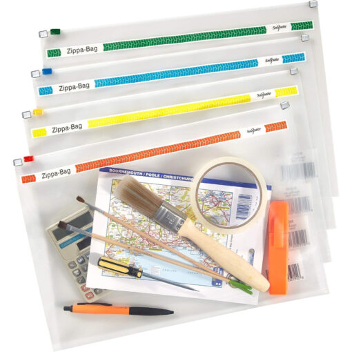 Snopake 11463 A4 Plus Clear Zip Bags