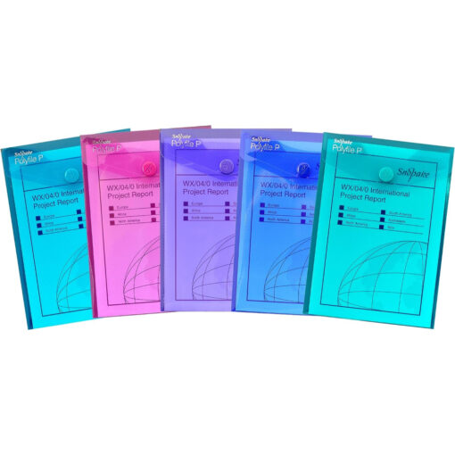 Snopake 13300 Polyfile A7 Press Stud Wallets