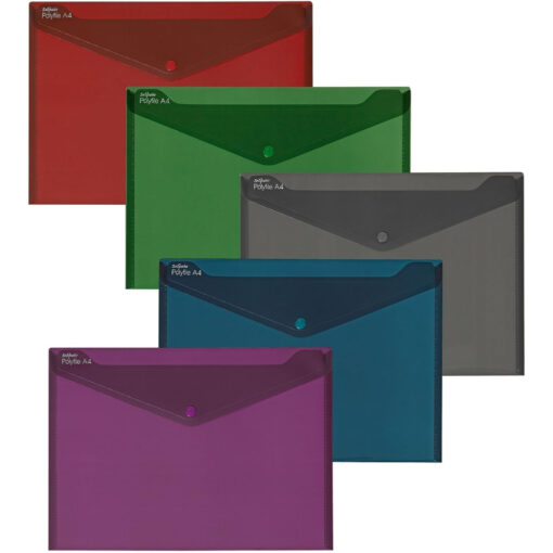 Snopake 15643 Polyfile A4 Press Stud Wallets
