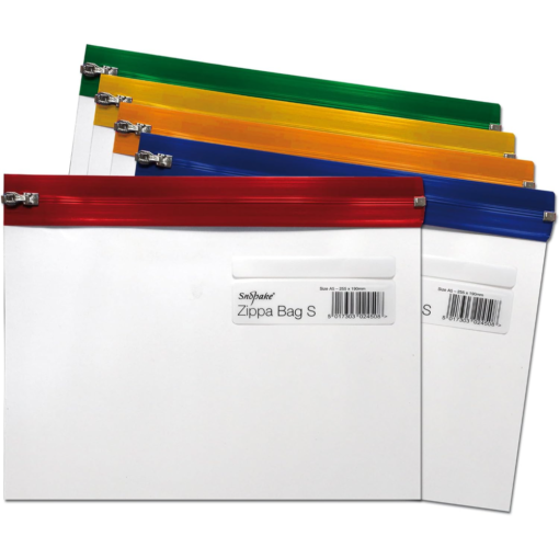 Snopake A5 Clear Transparent Zippa Bag Multi-Packs - 25